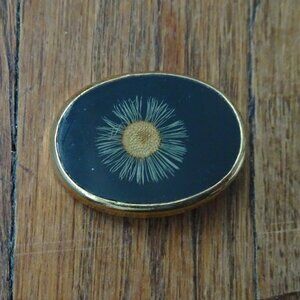 Pressed Flower Brooch Made in Switzerland